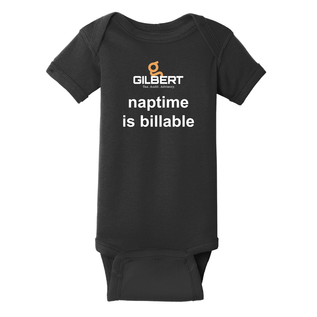 Rabbit Skins™ Infant Short Sleeve Baby Rib Bodysuit - Naptime Is Billable