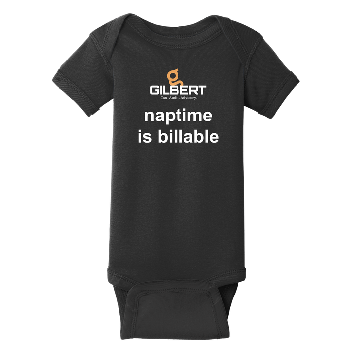 Rabbit Skins™ Infant Short Sleeve Baby Rib Bodysuit - Naptime Is Billable