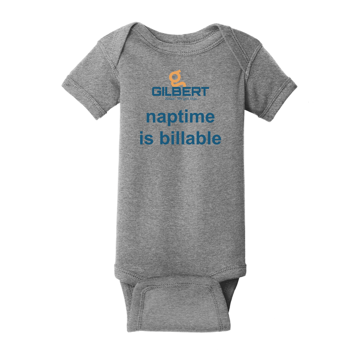Rabbit Skins™ Infant Short Sleeve Baby Rib Bodysuit - Naptime Is Billable