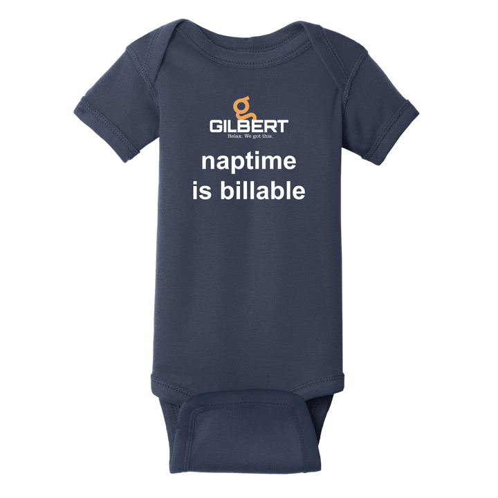 Rabbit Skins™ Infant Short Sleeve Baby Rib Bodysuit - Naptime Is Billable