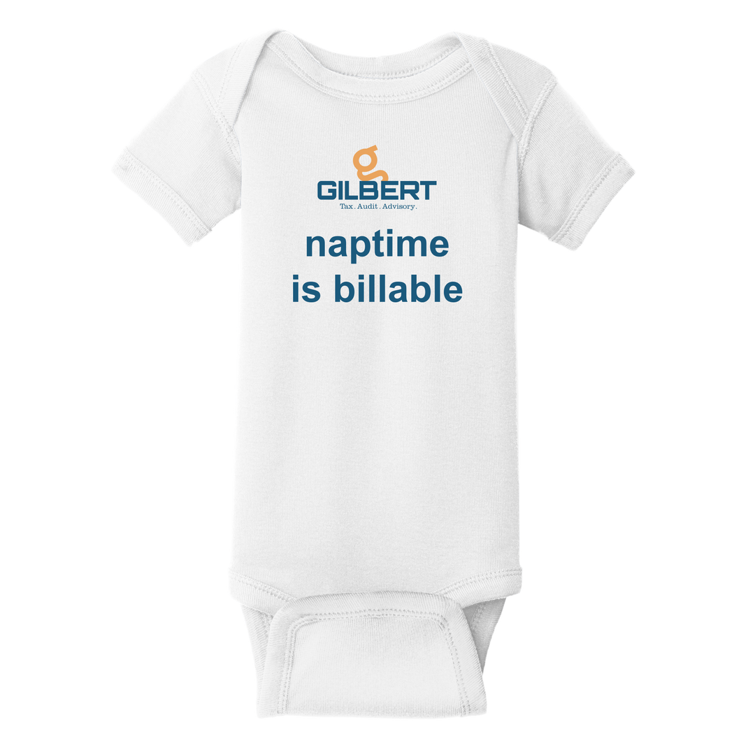 Rabbit Skins™ Infant Short Sleeve Baby Rib Bodysuit - Naptime Is Billable