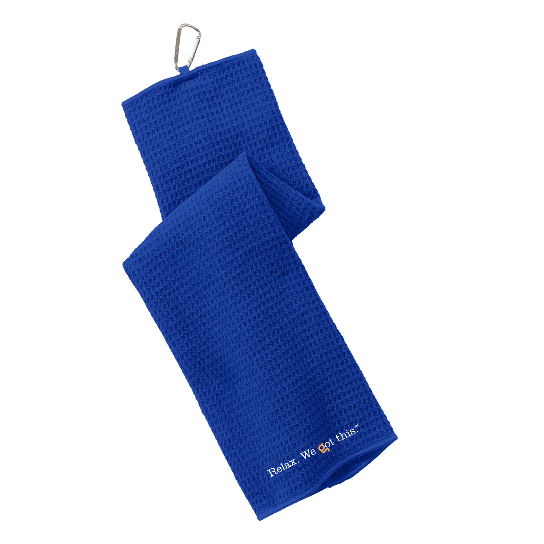 Port Authority® Waffle Microfiber Golf Towel