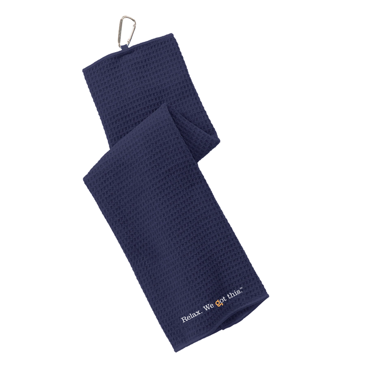 Port Authority® Waffle Microfiber Golf Towel