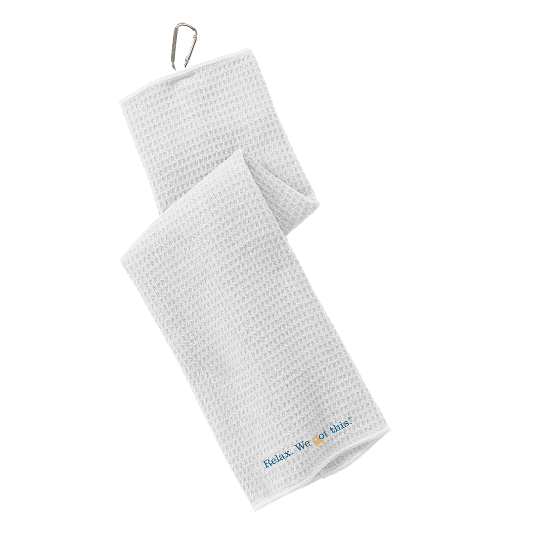 Port Authority® Waffle Microfiber Golf Towel